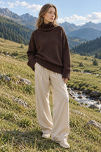 Oversize Vintage Turtleneck Winter Sweater