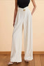 Asymmetric Wide-Leg Pants with High Waist