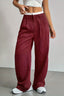 Striped High-Rise Panelled Straight-Leg Pants