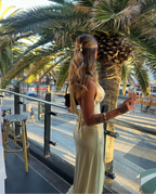 Jersey Halter Maxi Dress