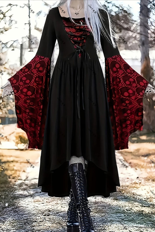 Fitted Gothic Dress with Punk Styling Main image