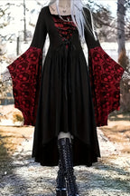 Fitted Gothic Dress with Punk Styling