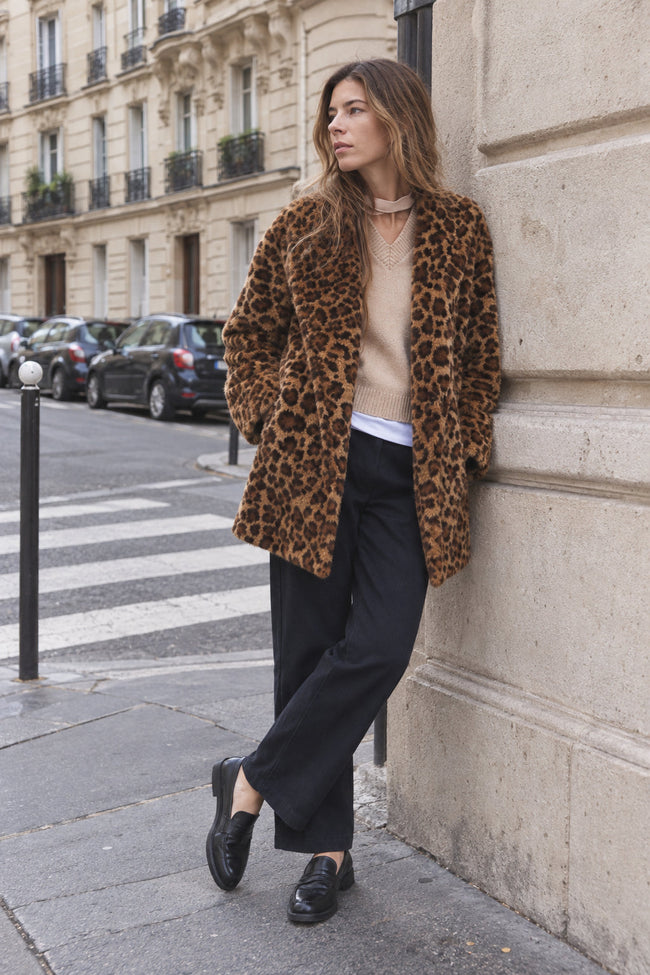 Sexy Animal Faux Fur Coat Main image