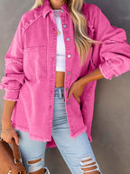 Cotton Polyester Jeans with Layered Details