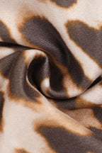 Leopard-Print Mini Dress with Ruffle Details