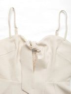 Polyester Romper with Sweetheart Neckline
