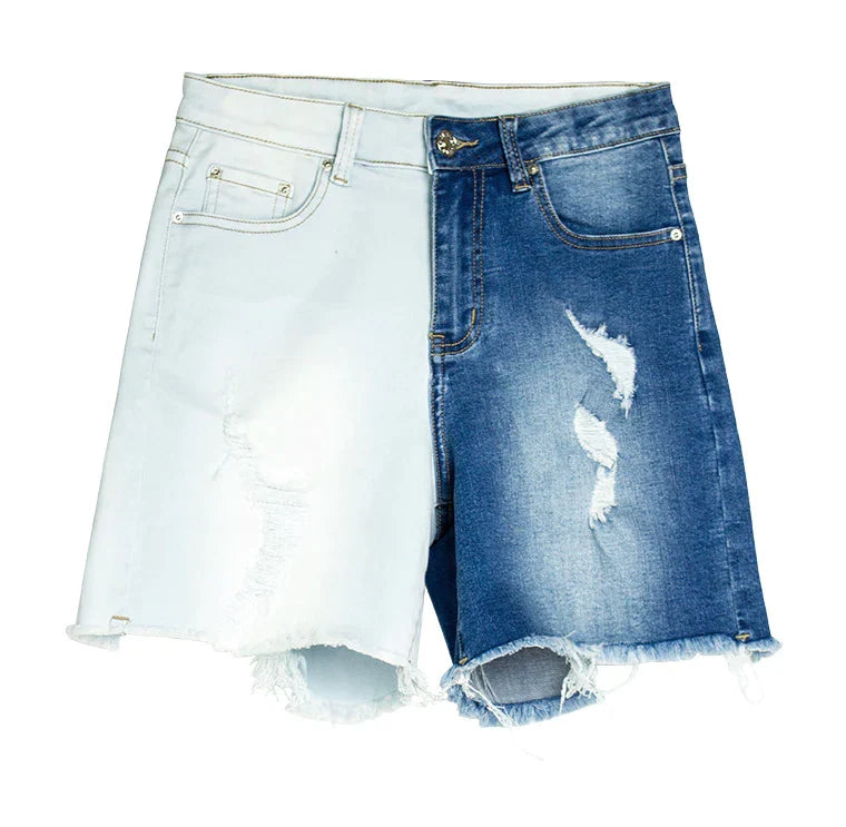 Stitch-Detail Slim-Fit Pencil-Cut Pants with High Waist