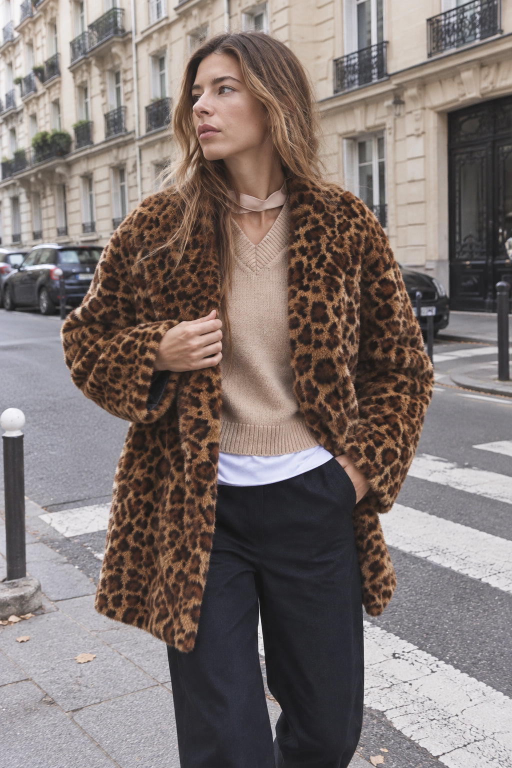 Sexy Animal Faux Fur Coat