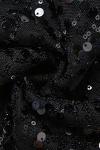 Sequined Maxi Dress with Strapless Neckline