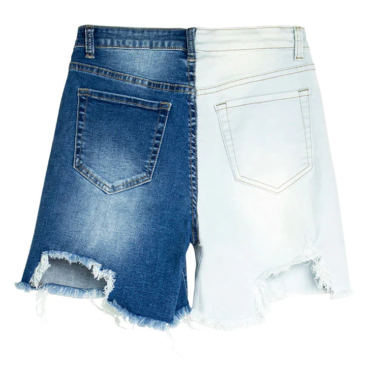 Stitch-Detail Slim-Fit Pencil-Cut Pants with High Waist
