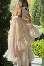 Viscose Ruffled Short Dress