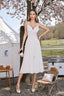 Polka-Dot Open-Back Dress with Halter Neckline