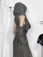 Digital Cloaked Trendy Maxi Dress
