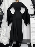 Dress Hollow Blaze Sleeve Tall Waist Maxi Garb