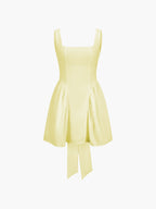 Short Dress with Open Back