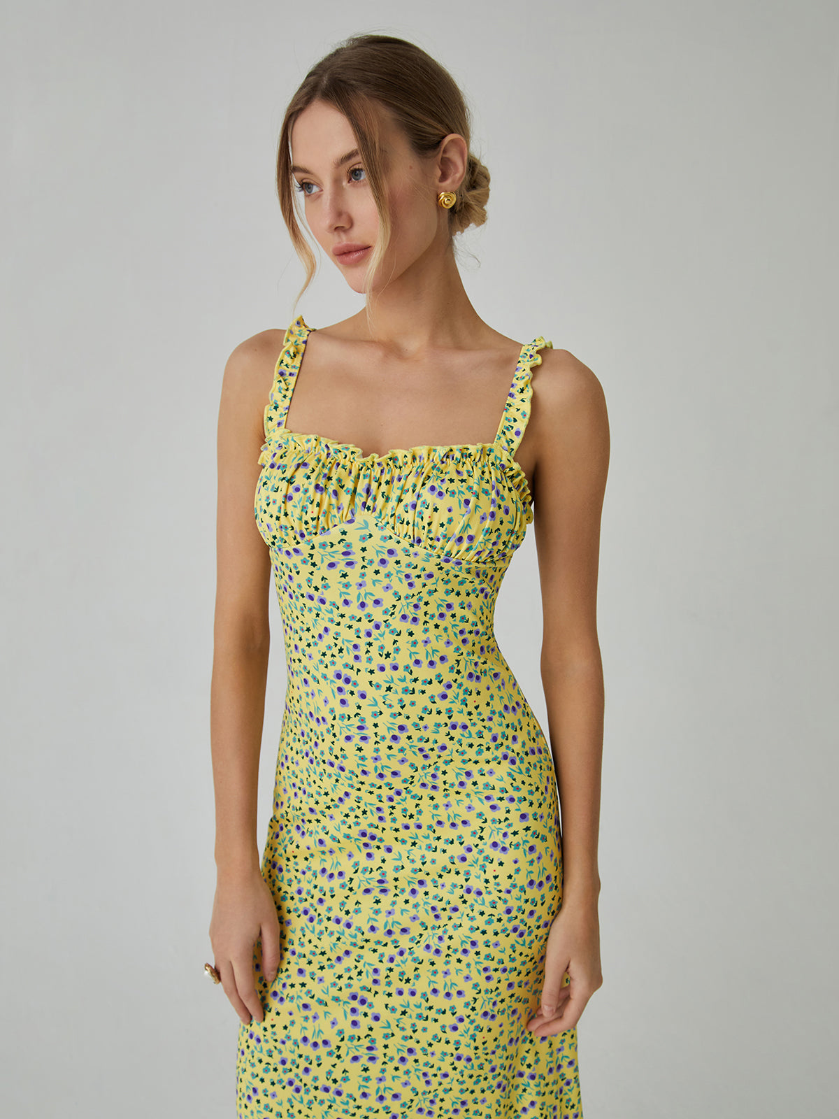 Floral Relaxed-Fit Dress with Jersey Fabric