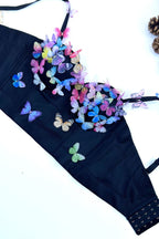 Butterfly-Detail Cami Top with Corset Details