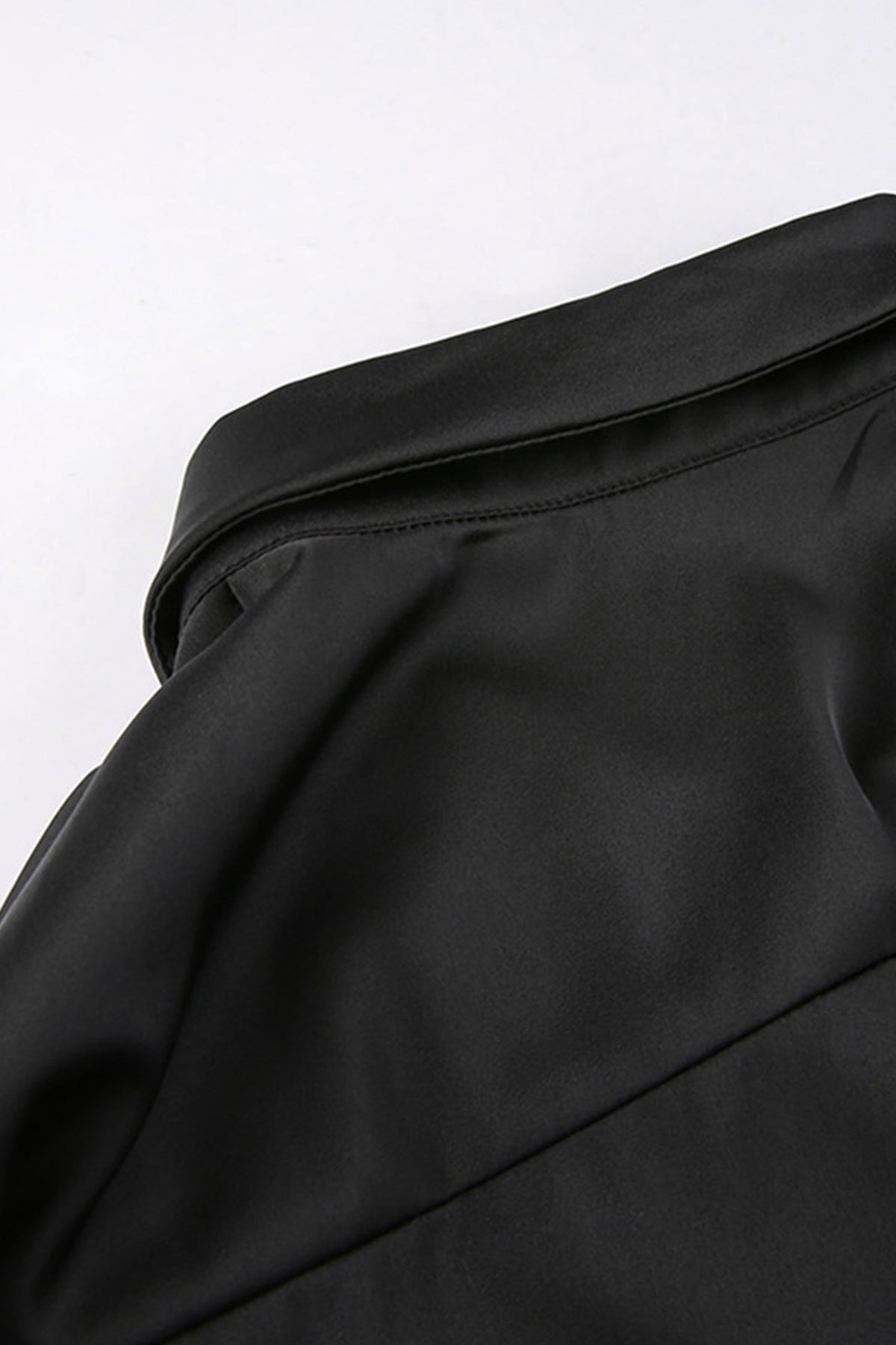 Cowl-Neck Cotton Dress with Ruching