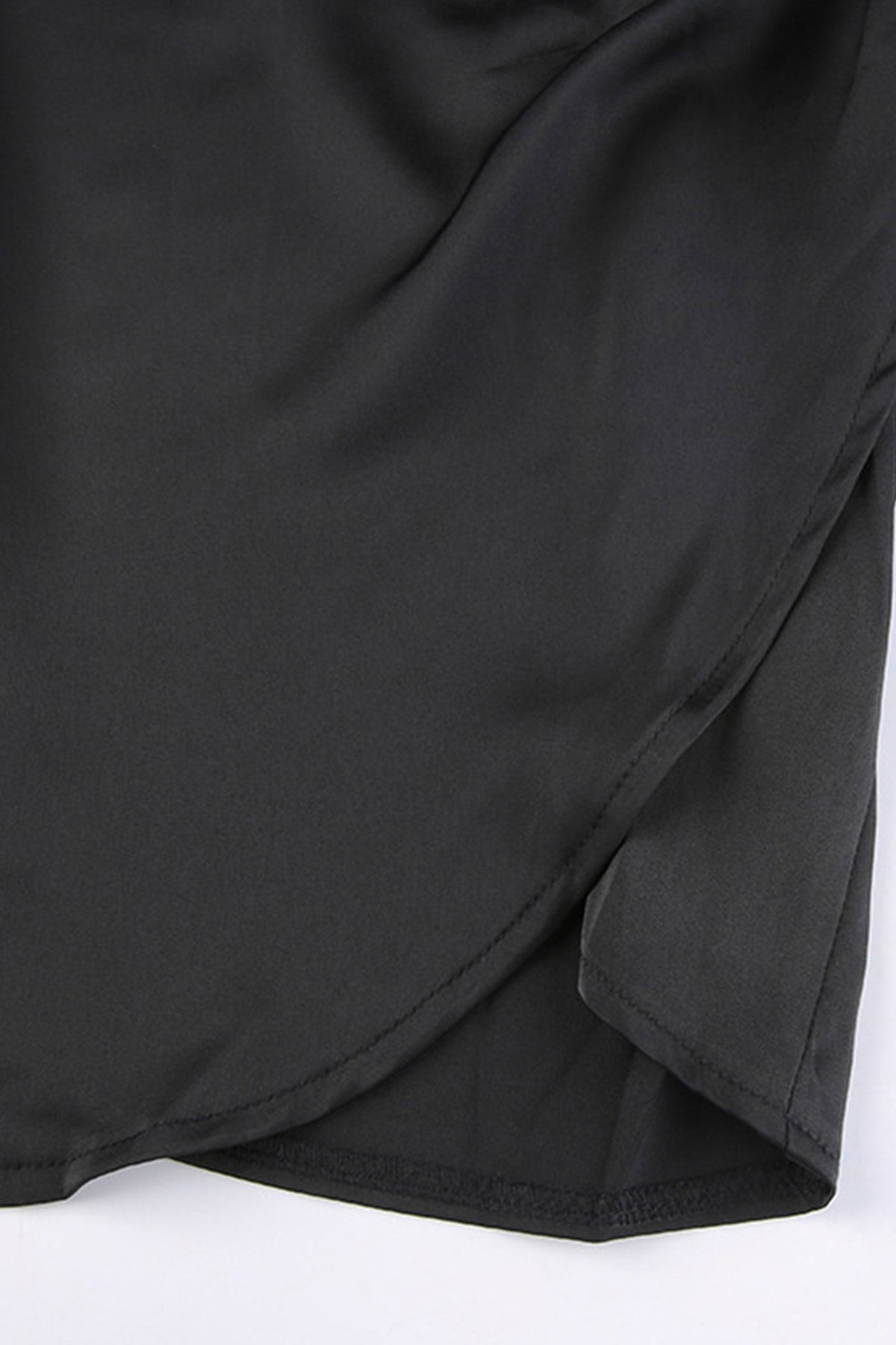 Cowl-Neck Cotton Dress with Ruching