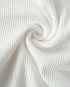 Petal-Detail Cotton Top with Cutout Details