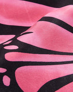 Butterfly-Detail Stretch-Blend Polyester Cropped Top