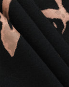 Star-Detail Stretch-Blend Cropped T-Shirt with Cotton Fabric