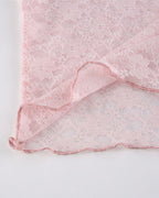 Lace Cotton Top with Ribbon Details