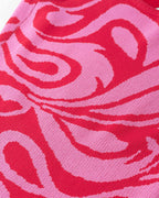 Strawberry-Print Cross-Detail Cotton Dress
