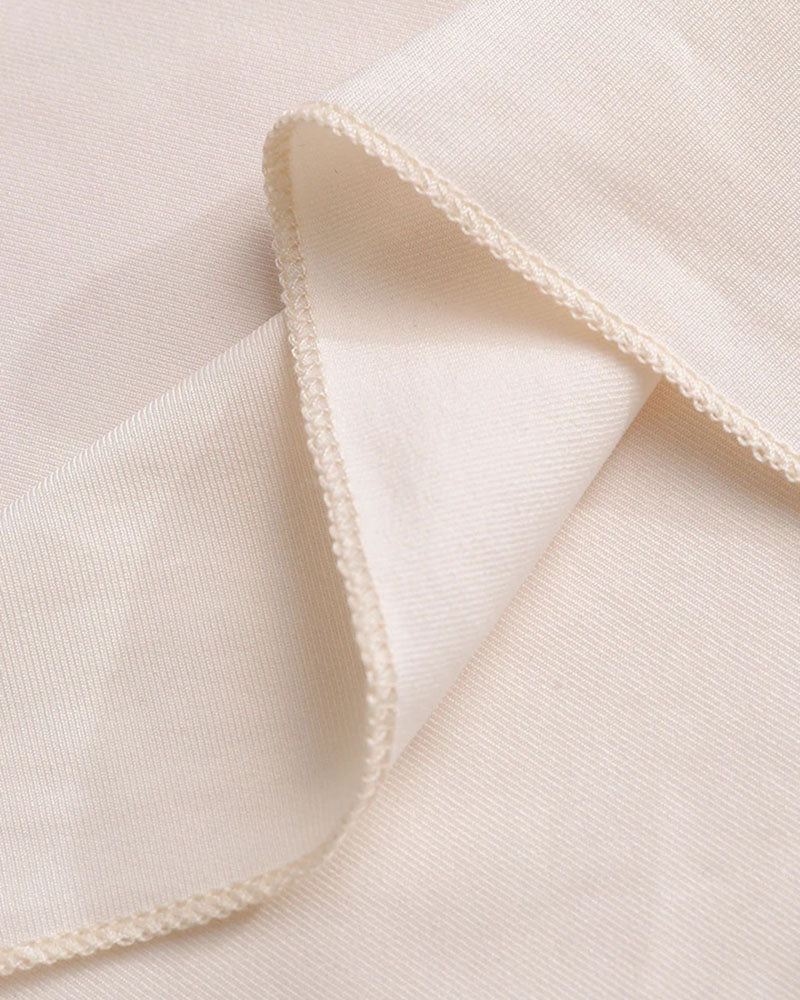 Butterfly-Detail Stretch-Blend Cropped Top with Polyester Fabric
