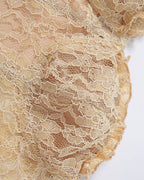 Corset-Style Polyester Top with Lace Detailing
