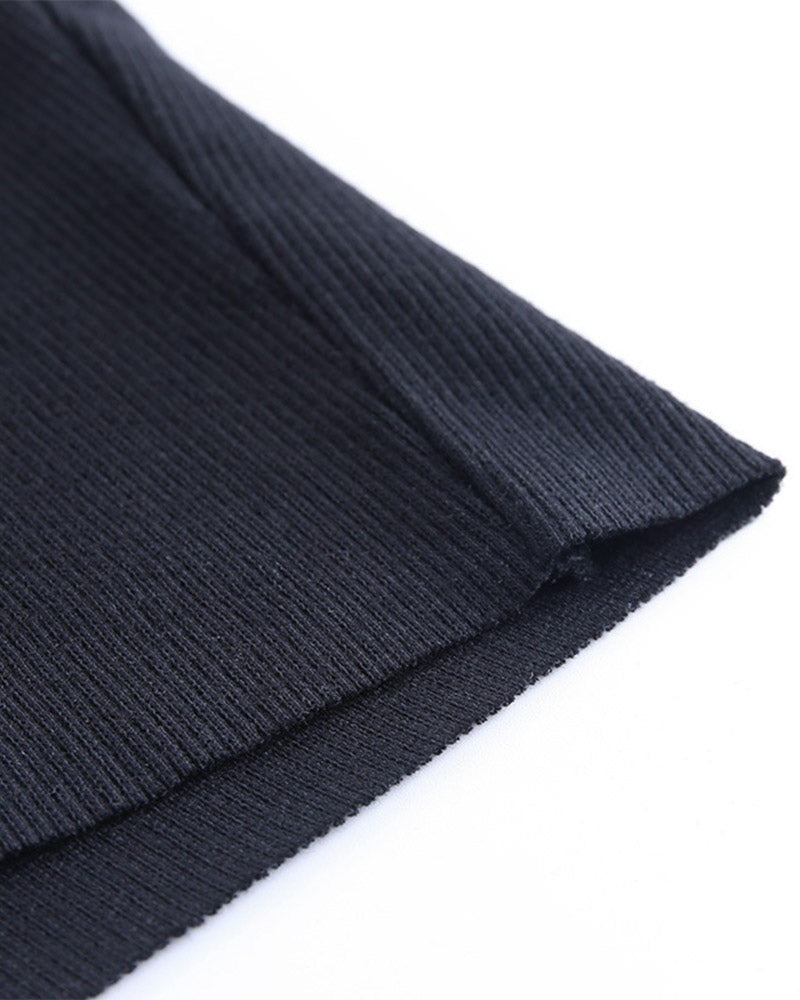 Slit-Detail Stretch-Blend Cami Top with Polyester Fabric