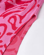 Strawberry-Print Cross-Detail Cotton Dress