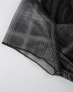 Plaid Stretch-Blend Midi Dress with Polyester Fabric