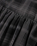 Plaid Stretch-Blend Midi Dress with Polyester Fabric