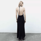 Maxi Halter Dress with A-Line Shape