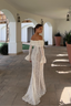 Lace Textured Maxi Dress with Floral Details