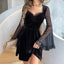 Soft Mesh Flare Small Dress Black / S
