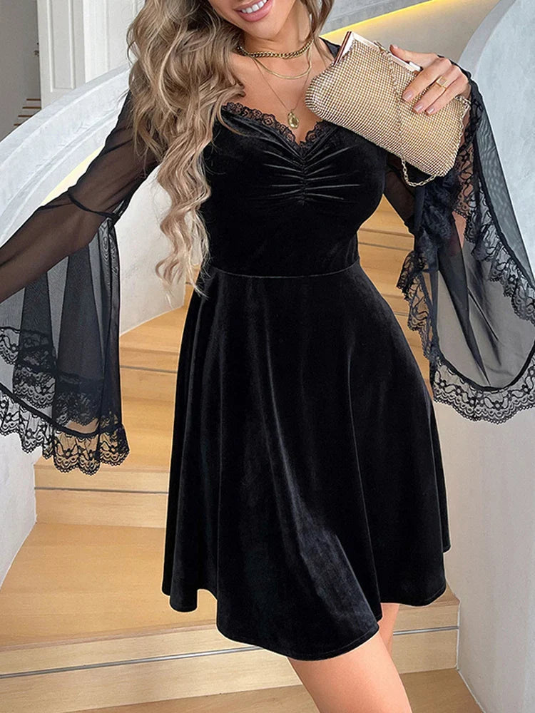 Soft Mesh Flare Small Dress