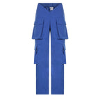 Cargo High-Rise Pants with Pockets