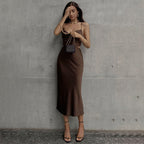 Silk Cotton Chiffon Dress