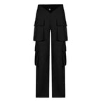 Cargo High-Rise Pants with Pockets