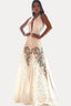 White Open-Back Long Dress