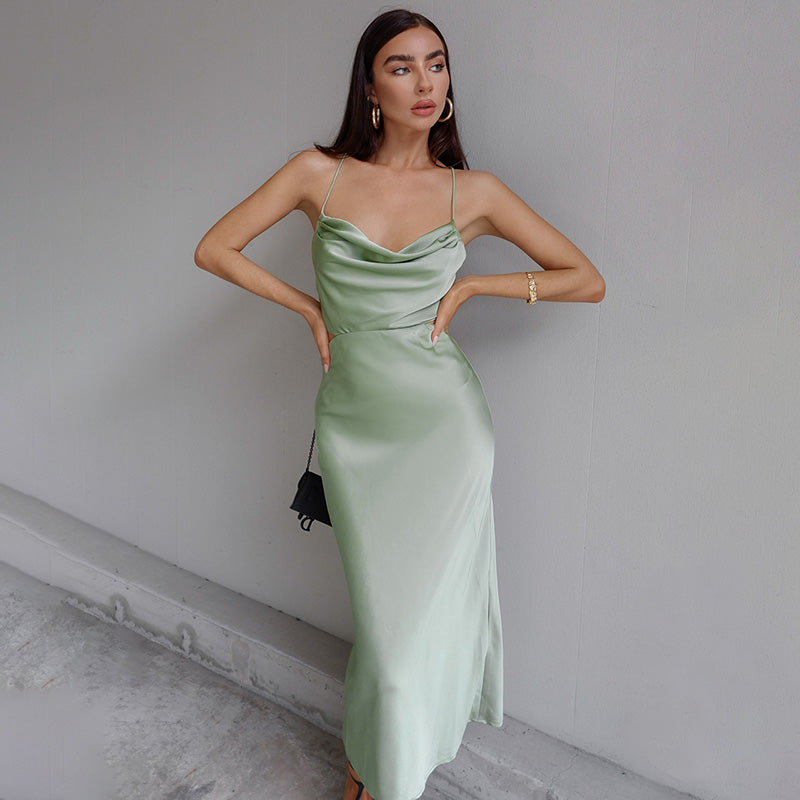 Silk Cotton Chiffon Dress