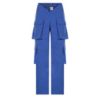 Cargo High-Rise Pants with Pockets