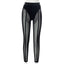 Mesh High-Rise Pencil-Cut Leggings with Sheer Detailing