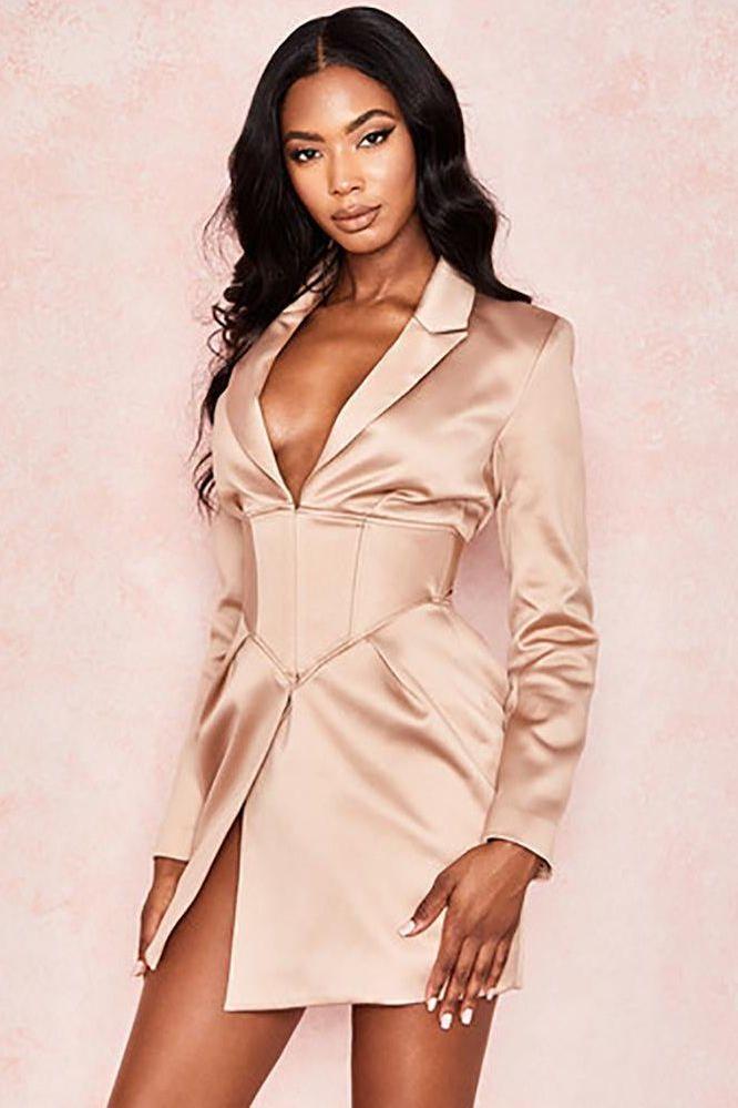 Drawstring Fitted Dress with Adjustable Straps