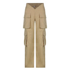 Cargo High-Rise Pants with Pockets