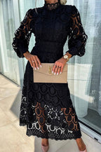 Midi Dress with Gathered Details