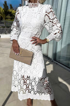 Midi Dress with Gathered Details