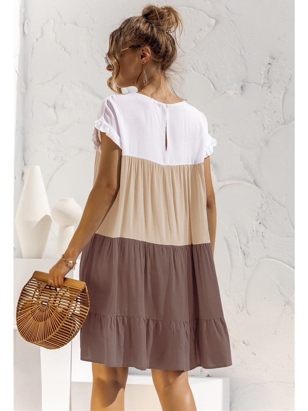 Ombré Ruffled Layered Dress